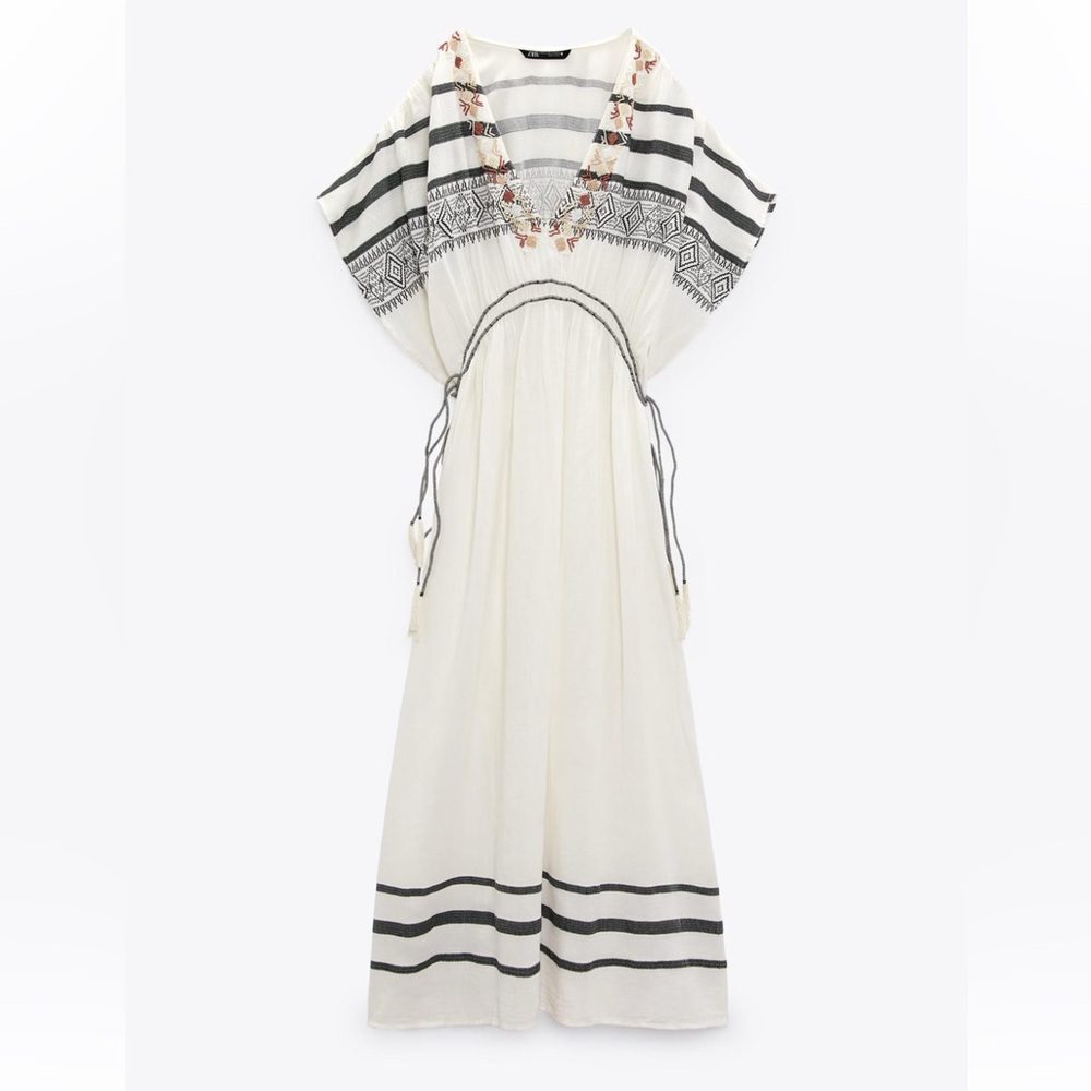 Beaded Kaftan Dress